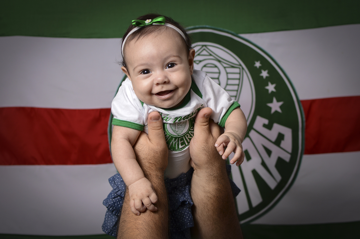 de família, acompanhamento mensal, estúdio fotográfico profissional, palmeiras, time do coração, verdão