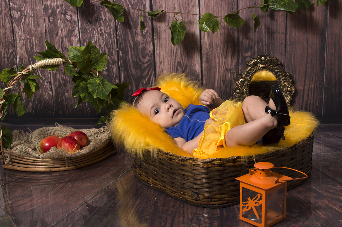 Fotografia de família, acompanhamento mensal, estúdio fotográfico profissional, ensaios temáticos, branca de neve, Danilo Pinezi Fotografia