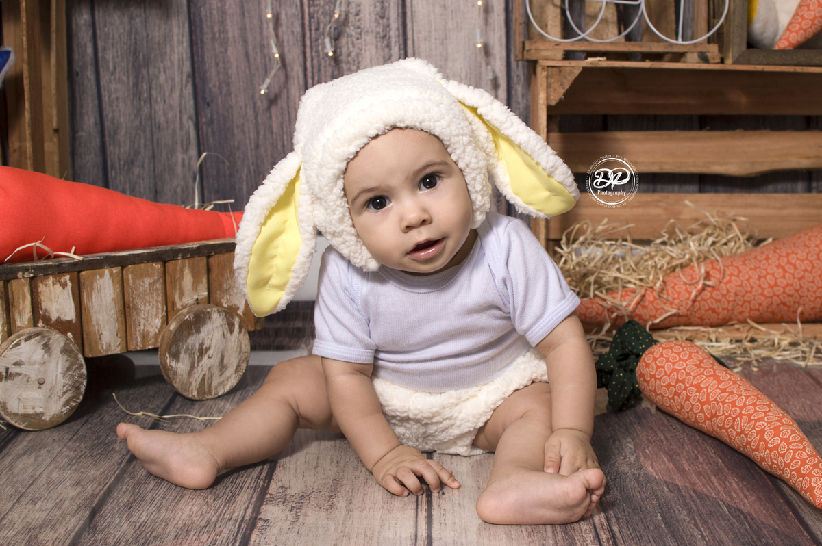 Fotografia de família, acompanhamento mensal, estúdio fotográfico profissional, ensaios temáticos, páscoa, coelhinha da páscoa