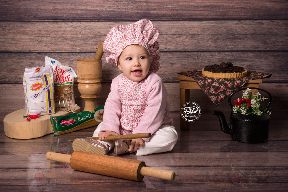 fotografia de bebês, estúdio de bebês, fotógrafo de família, acompanhamento mensal, Danilo Pinezi Fotografia, fotógrafo newborn, Ensaio mini chef, cozinheiro