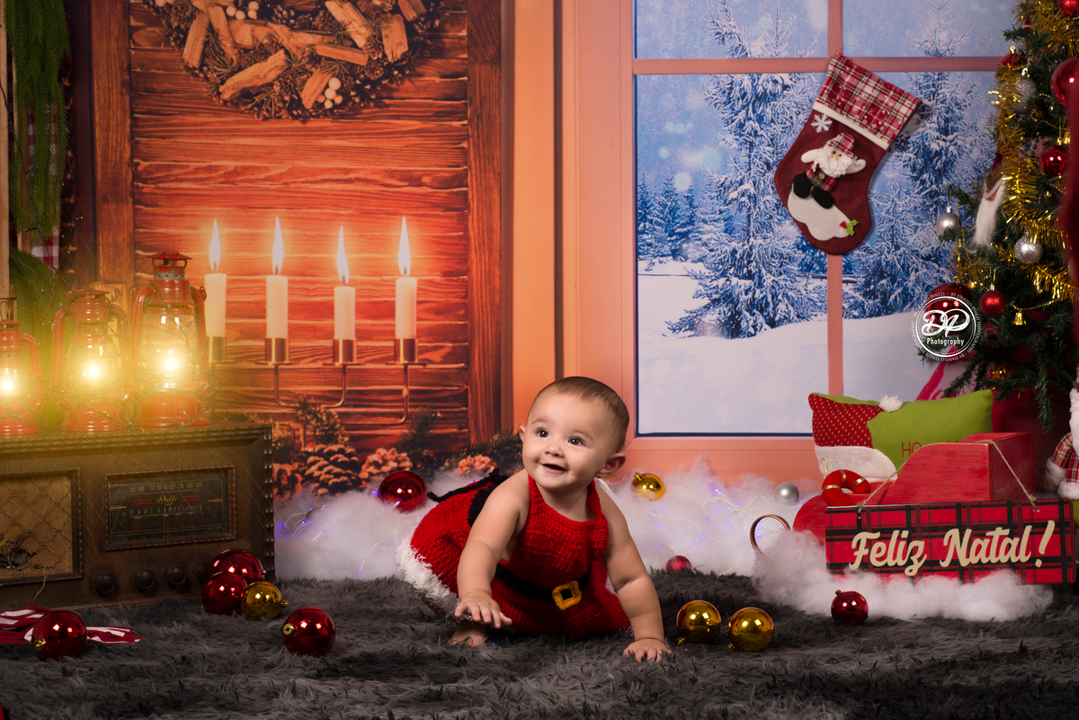 Sessão Fotográfica Natalina executada no Estúdio Danilo Pinezi Fotografia em Bariri