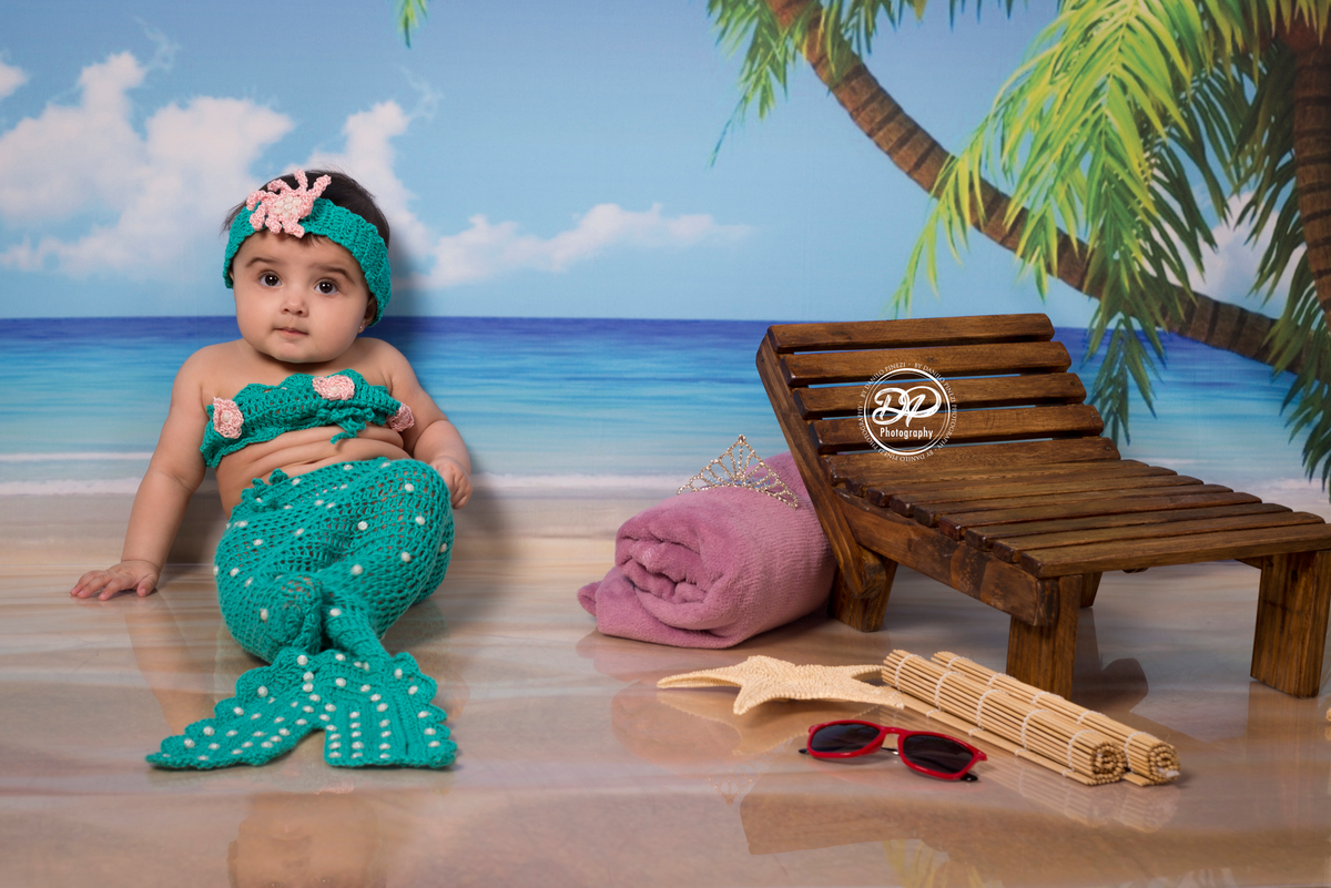acompanhamento mensal, bebês, fotografia de bebês, fotógrafo de bebês, estúdio fotográfico bariri/jaú, danilo pinezi fotografia, bebê sereia na praia