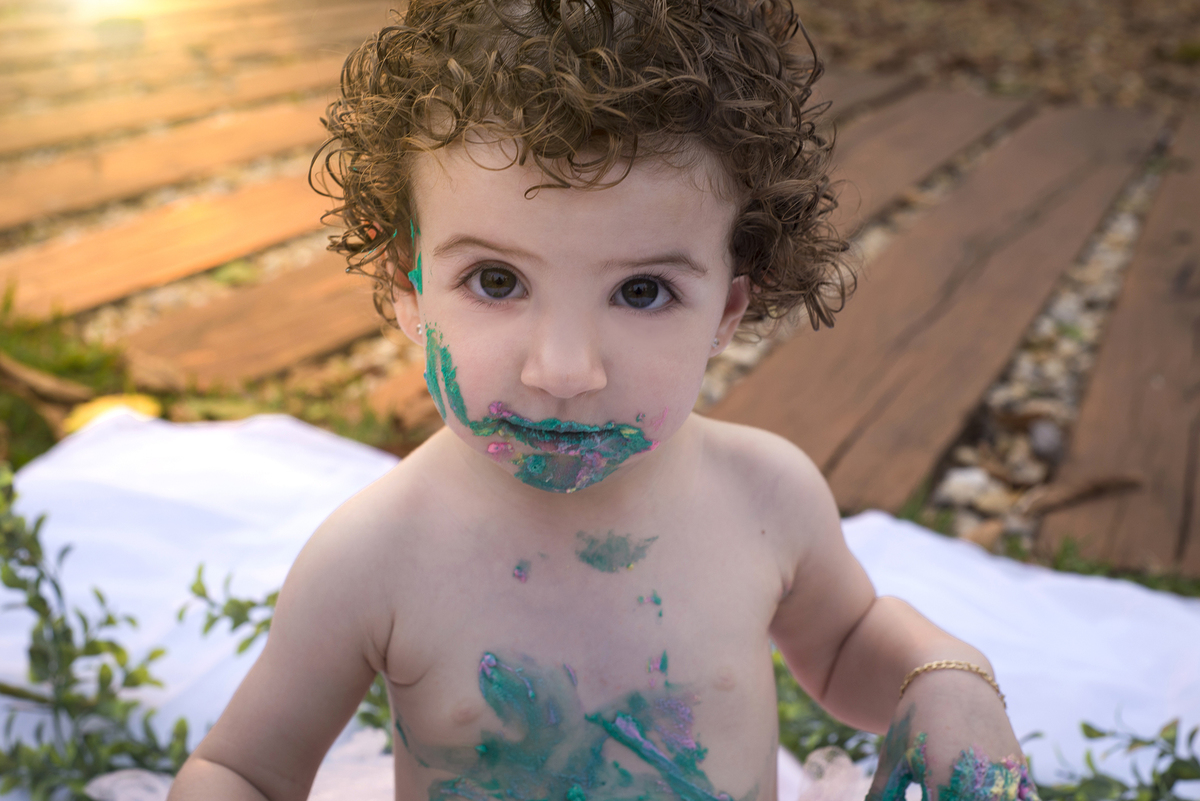 smash the cake externo, feito em Bariri com bebê menina e um jardim lindo
