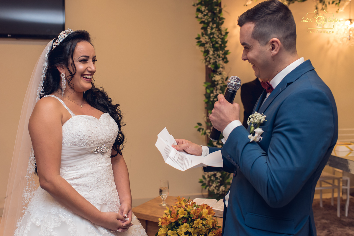 Declaração surpresa do noivo