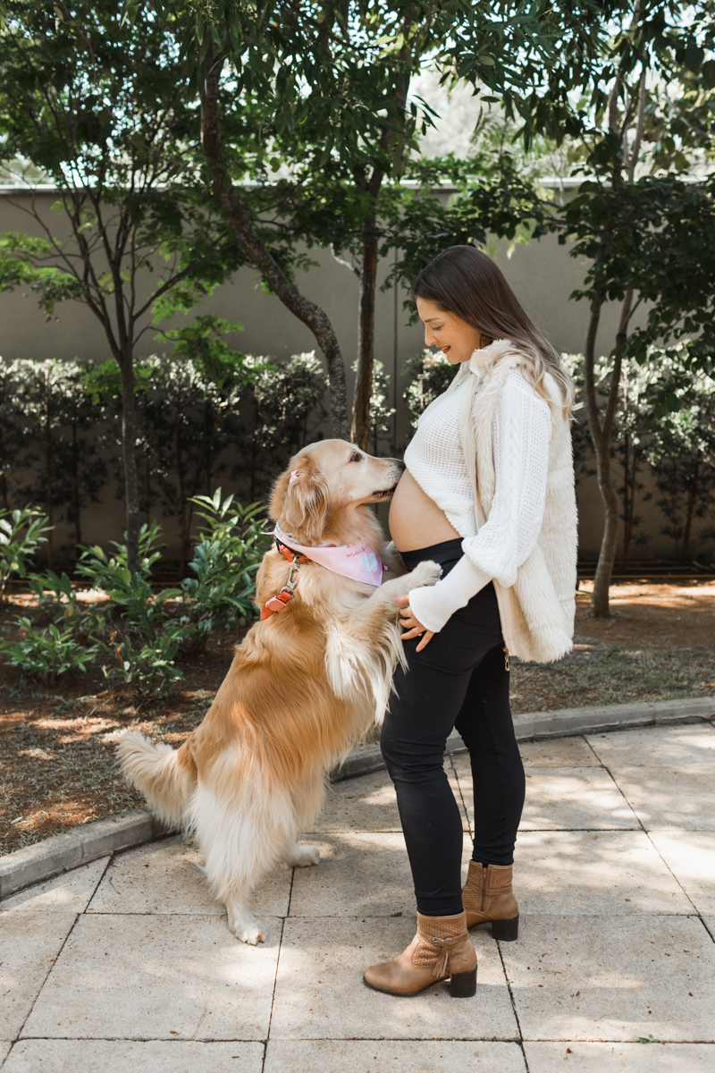 Ensaio Gestante com pet - Osasco