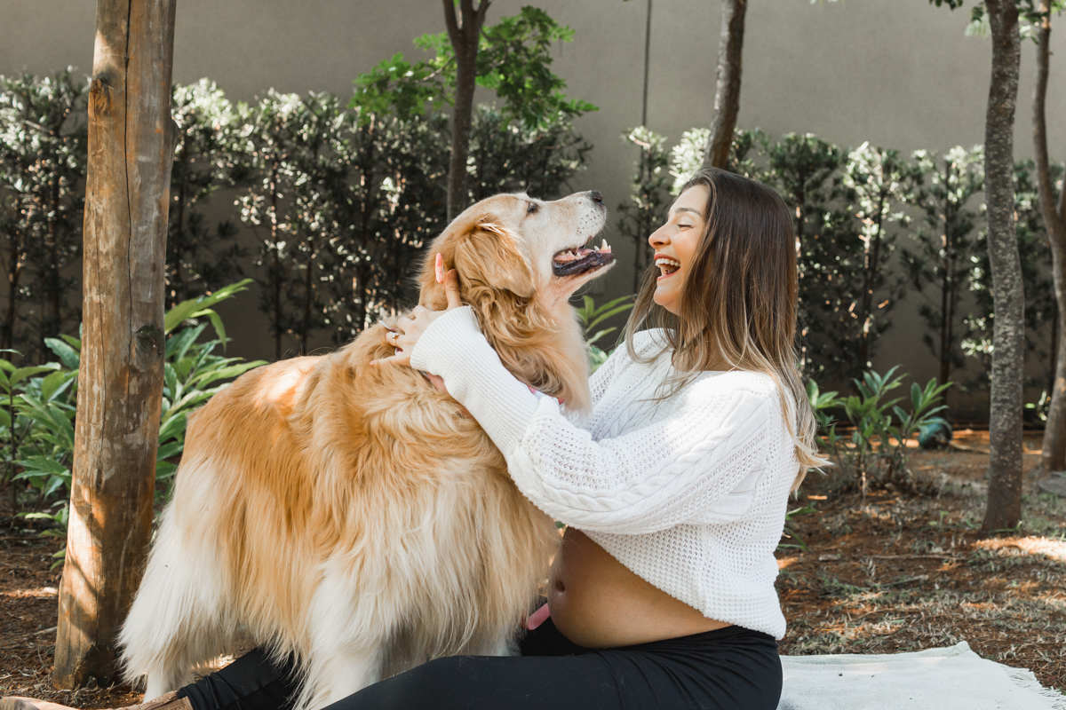 Ensaio Gestante com pet - Osasco