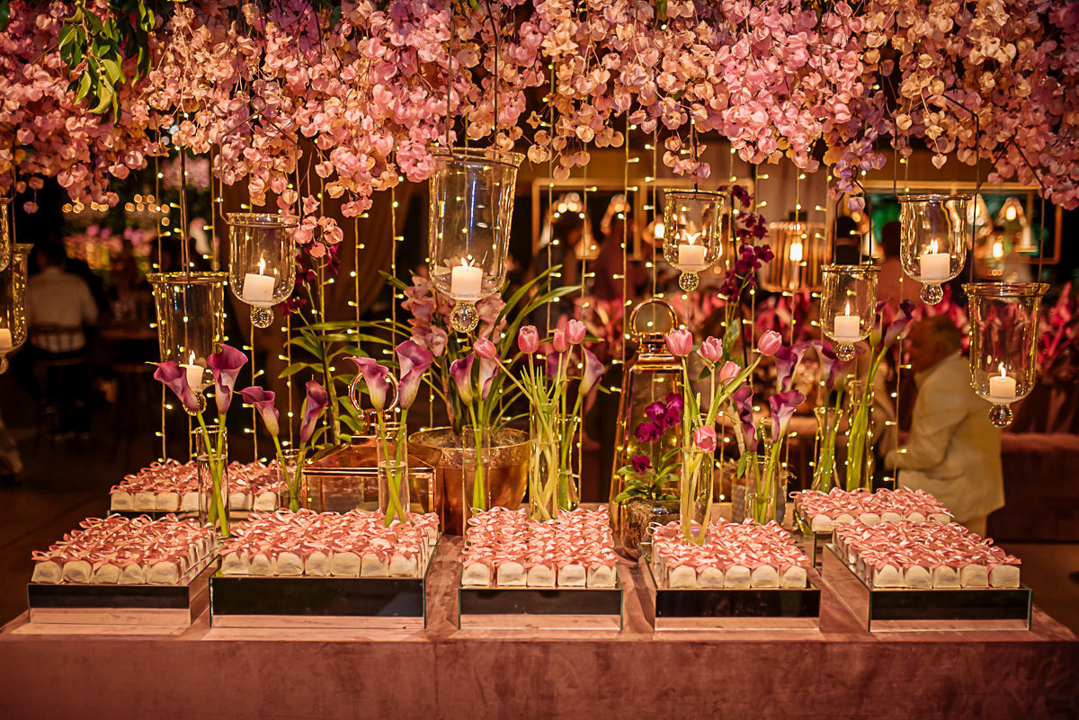detalhe da mesa de doces