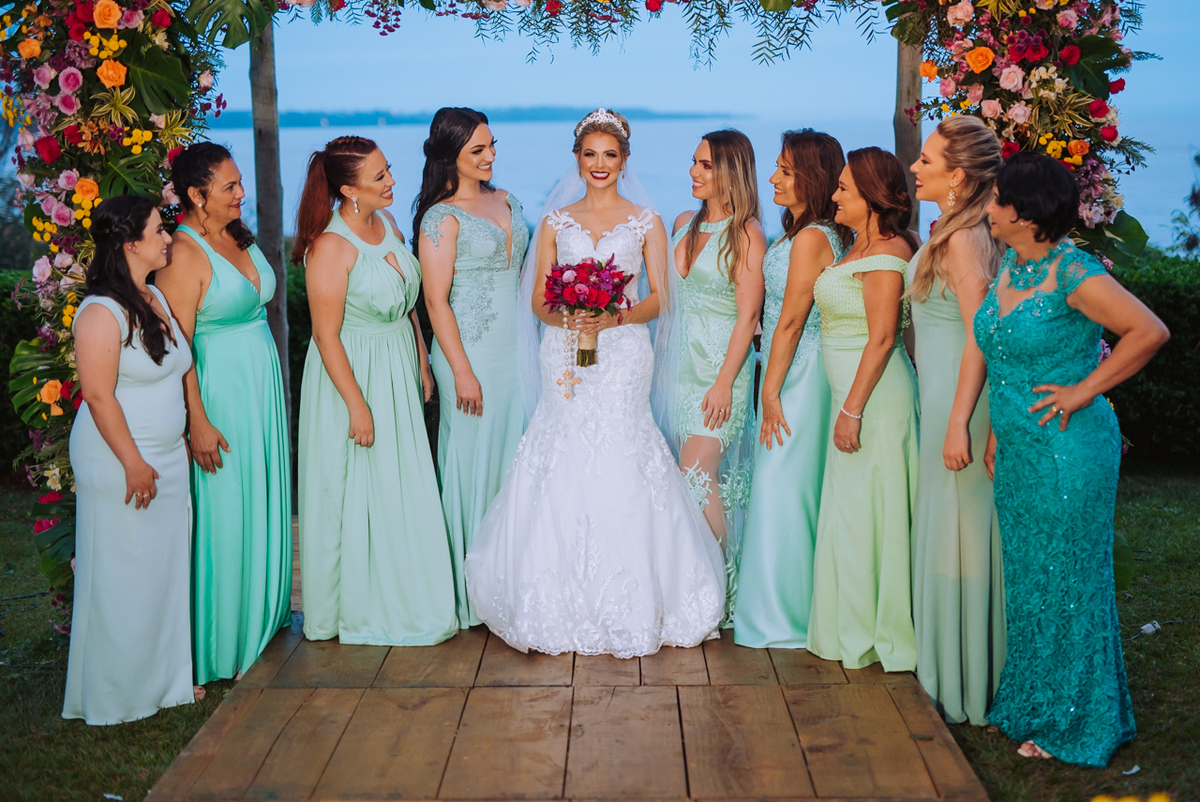 noiva com madrinhas
