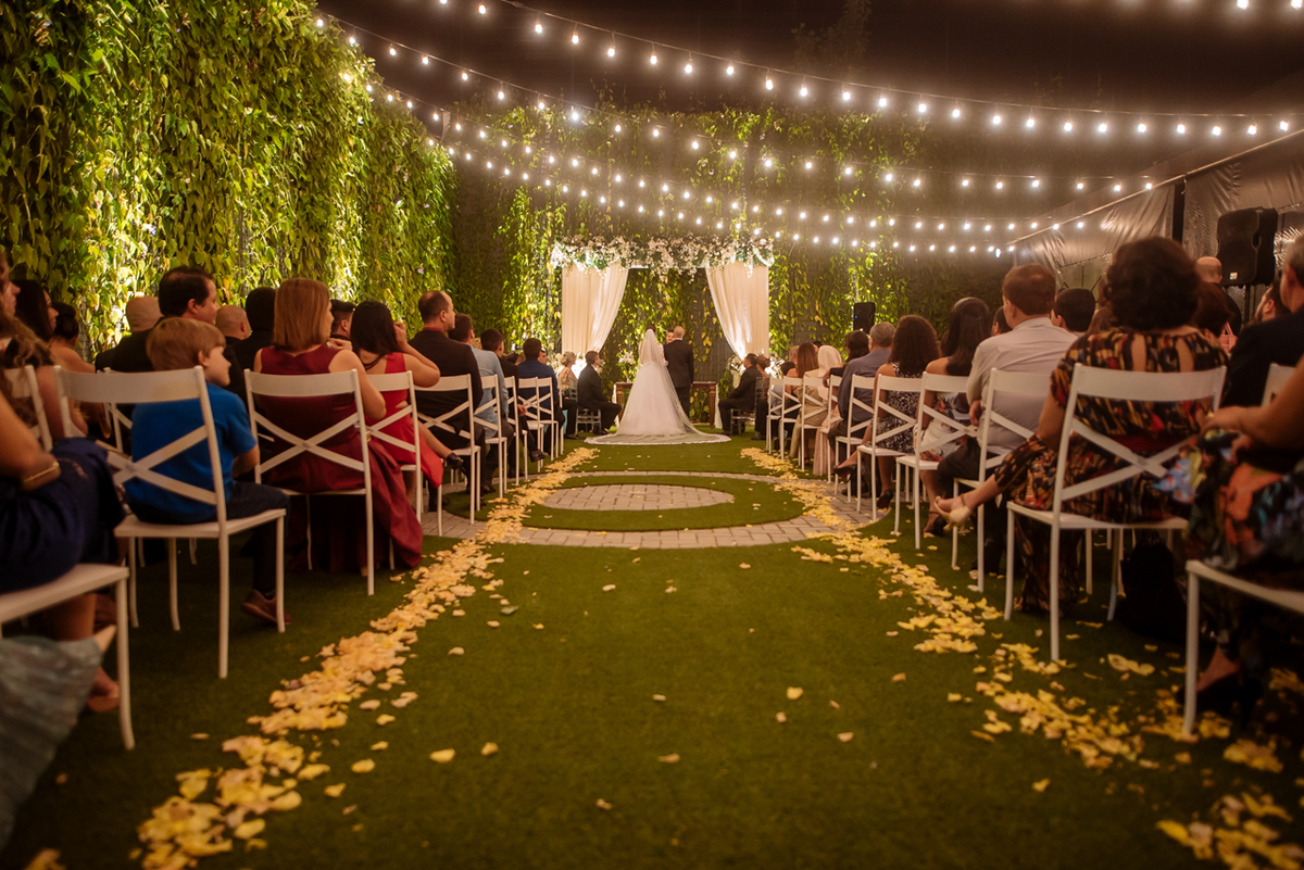 visão panorâmica do local da cerimônia