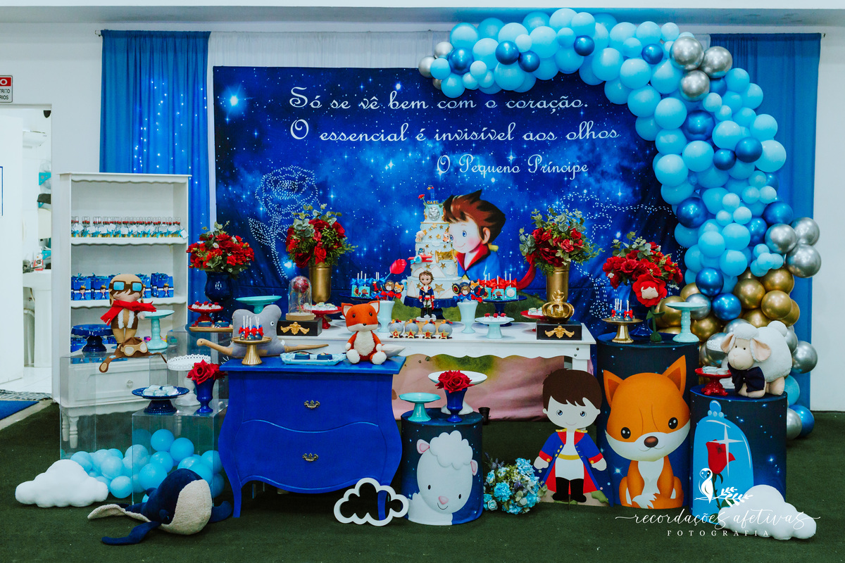 Aniversário Infantil com Tema O Pequeno Príncipe, No Buffet Festa, na cidade de São Roque