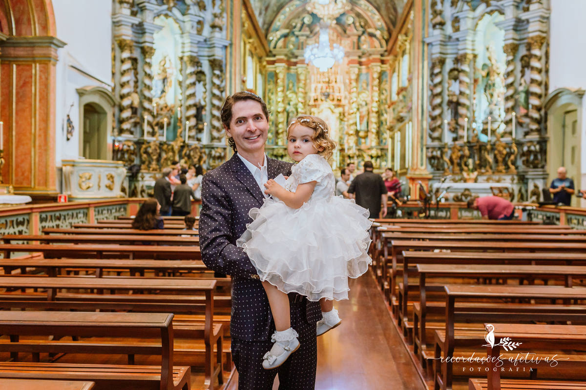 Batizado realizado na Igreja Nossa Senhora da Candelária em Itu