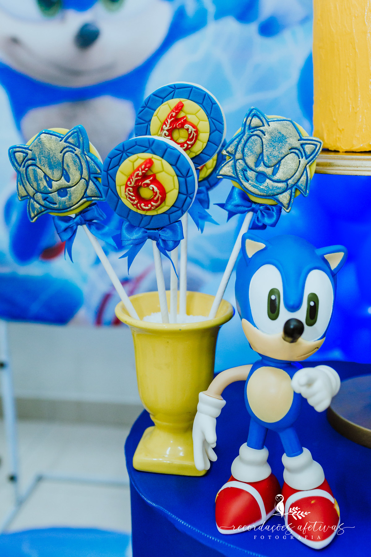 Aniversário Infantil com Tema Sonic Realizado no Espaço Play Buffet em Osasco
