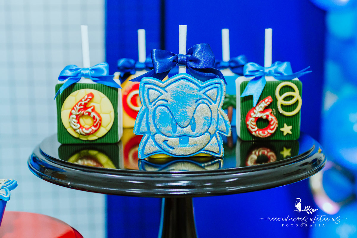 Aniversário Infantil com Tema Sonic Realizado no Espaço Play Buffet em Osasco