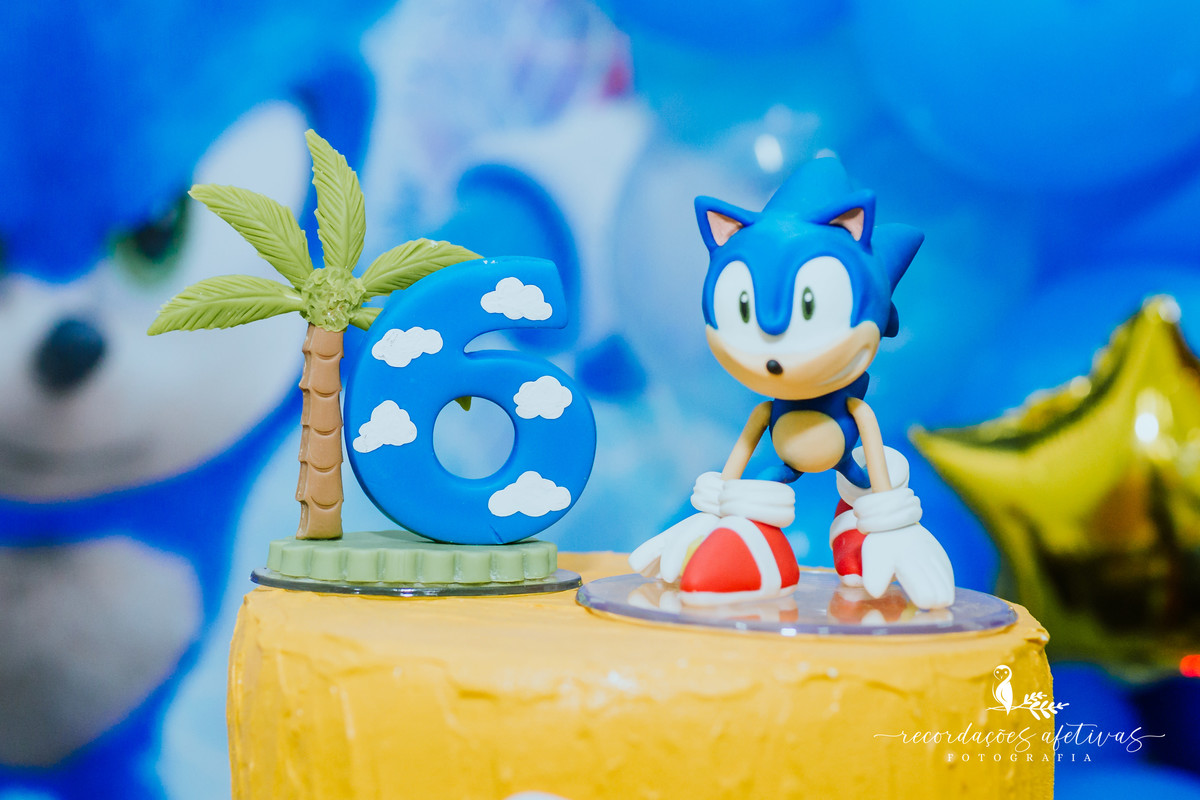 Aniversário Infantil com Tema Sonic Realizado no Espaço Play Buffet em Osasco