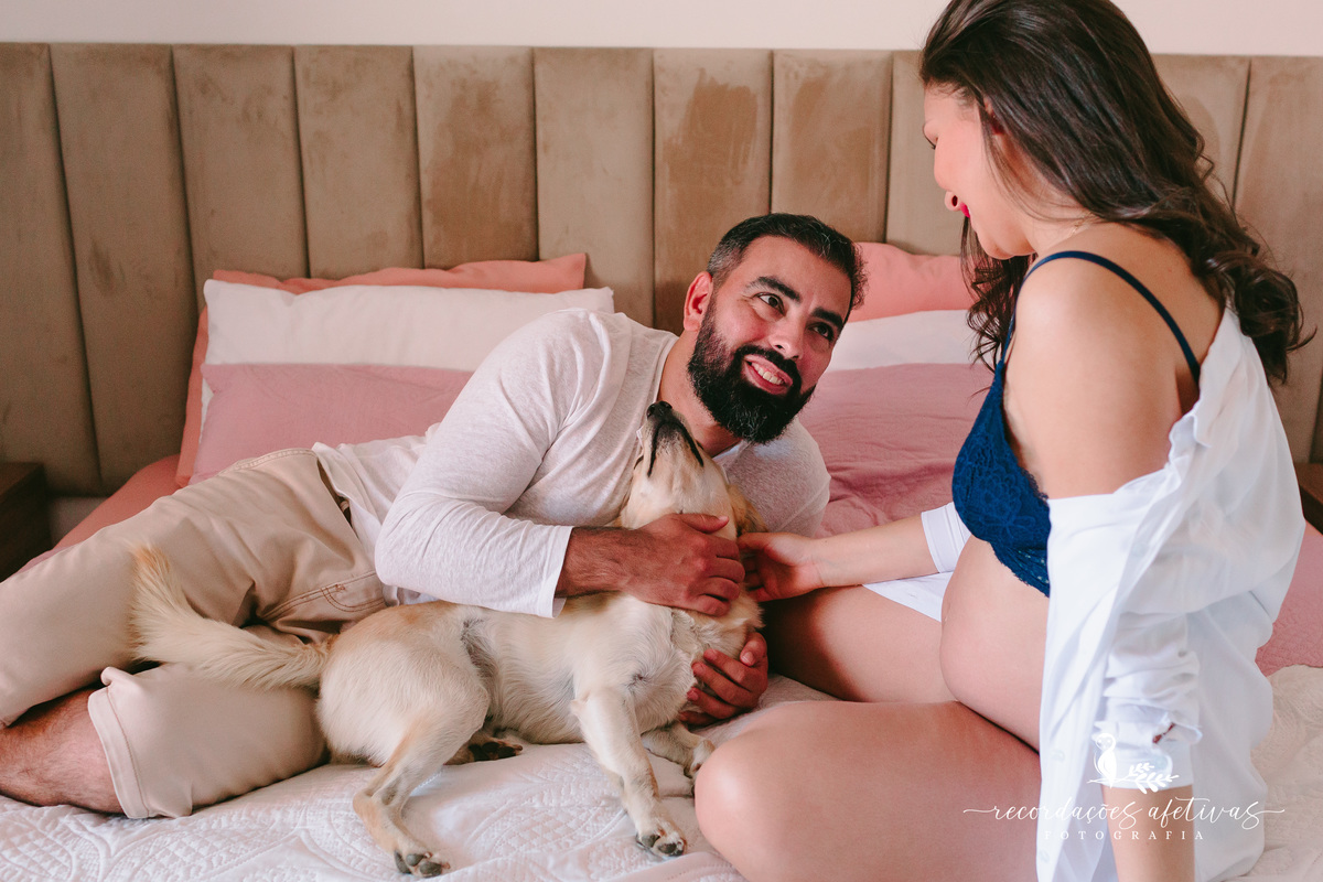 Ensaio Gestante Familia com Pet Realizado na cidade de São Roque