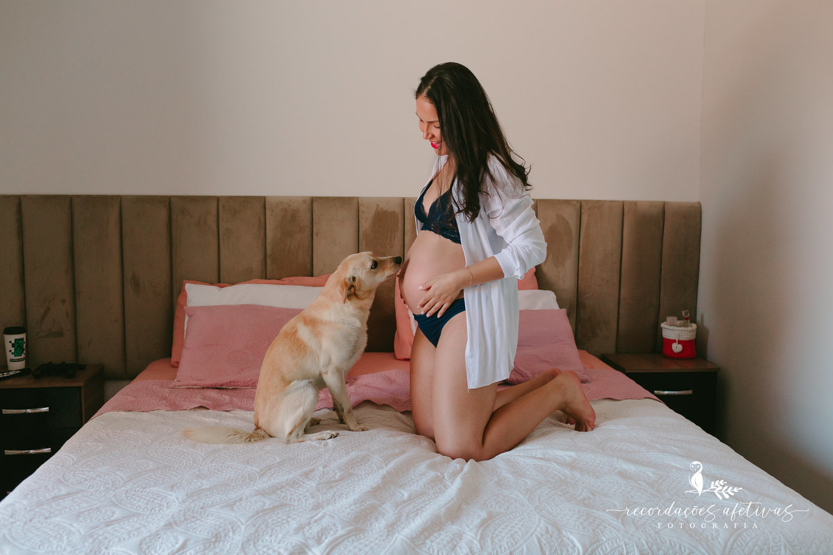 Ensaio Gestante Familia com Pet Realizado na cidade de São Roque