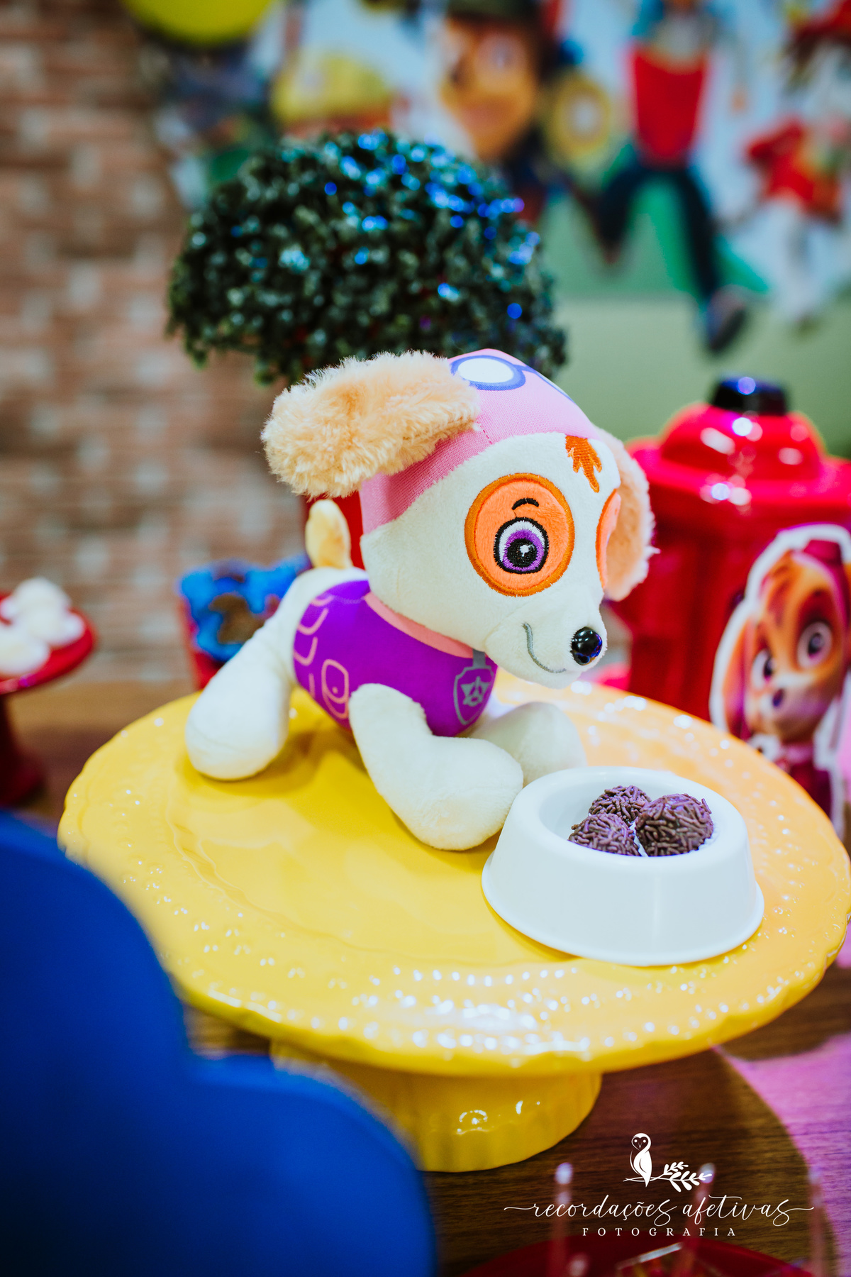 Aniversário Infantil com Tema Patrulha Canina realizado no Buffet Viva São Roque