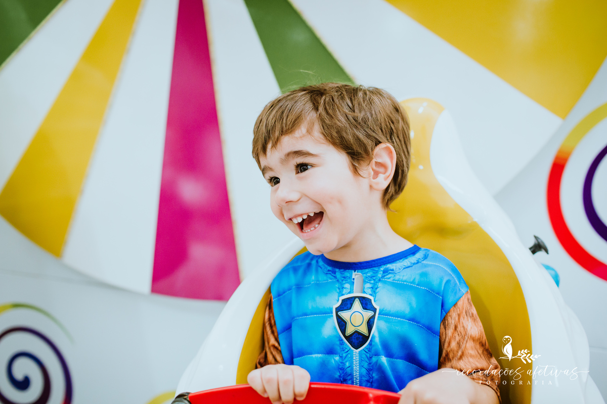 Aniversário Infantil com Tema Patrulha Canina realizado no Buffet Viva São Roque