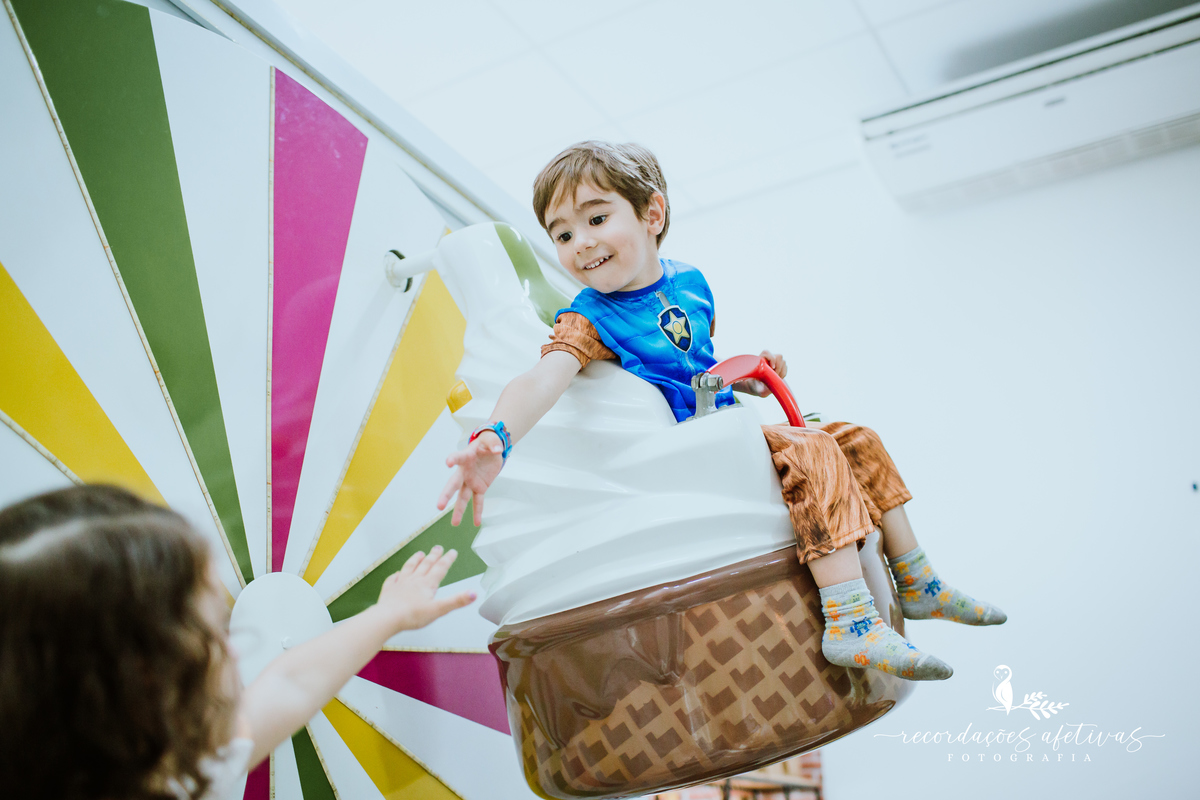 Aniversário Infantil com Tema Patrulha Canina realizado no Buffet Viva São Roque
