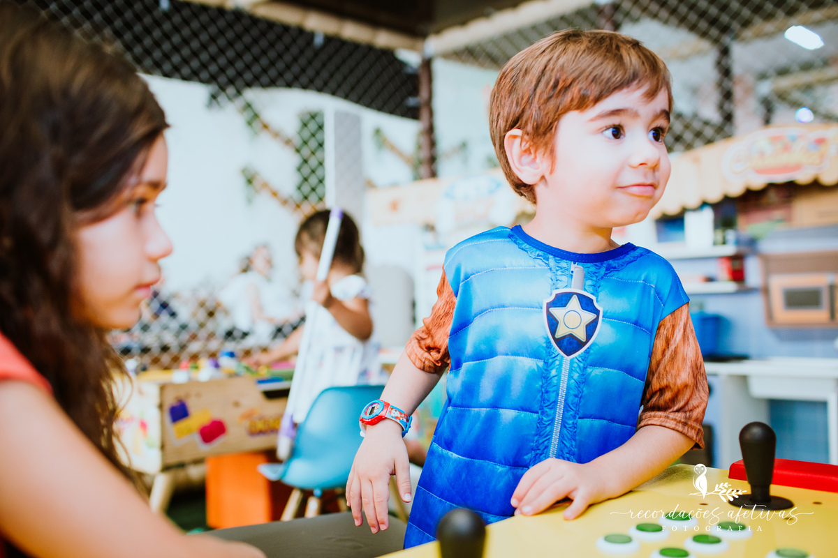Aniversário Infantil com Tema Patrulha Canina realizado no Buffet Viva São Roque