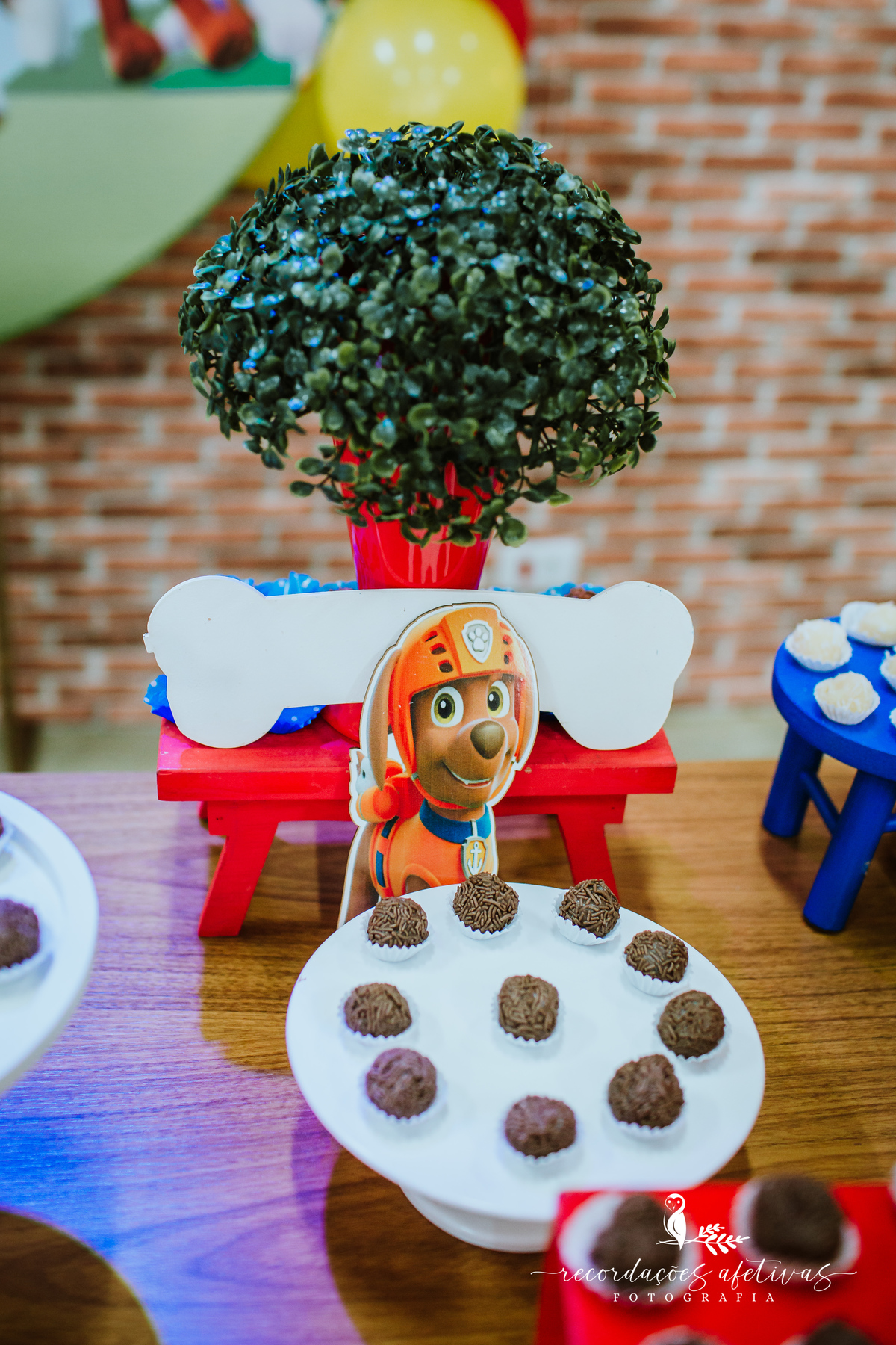 Aniversário Infantil com Tema Patrulha Canina realizado no Buffet Viva São Roque