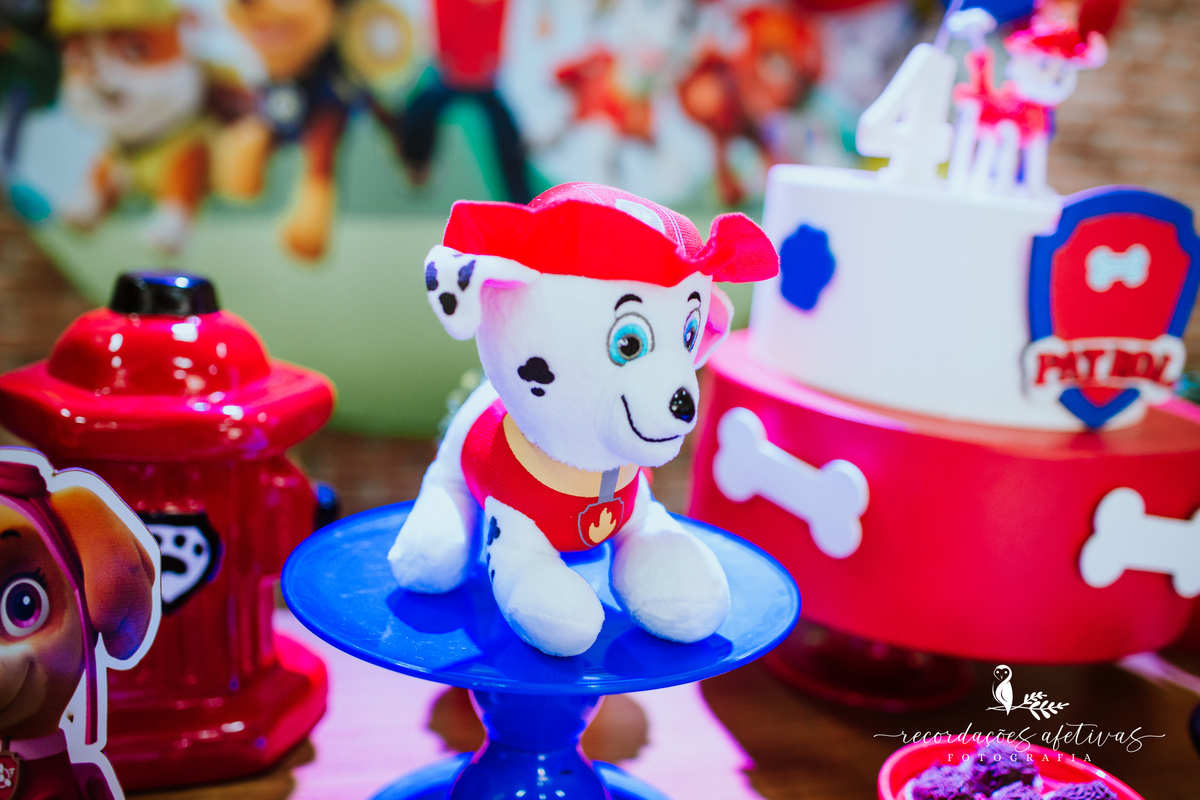 Aniversário Infantil com Tema Patrulha Canina realizado no Buffet Viva São Roque