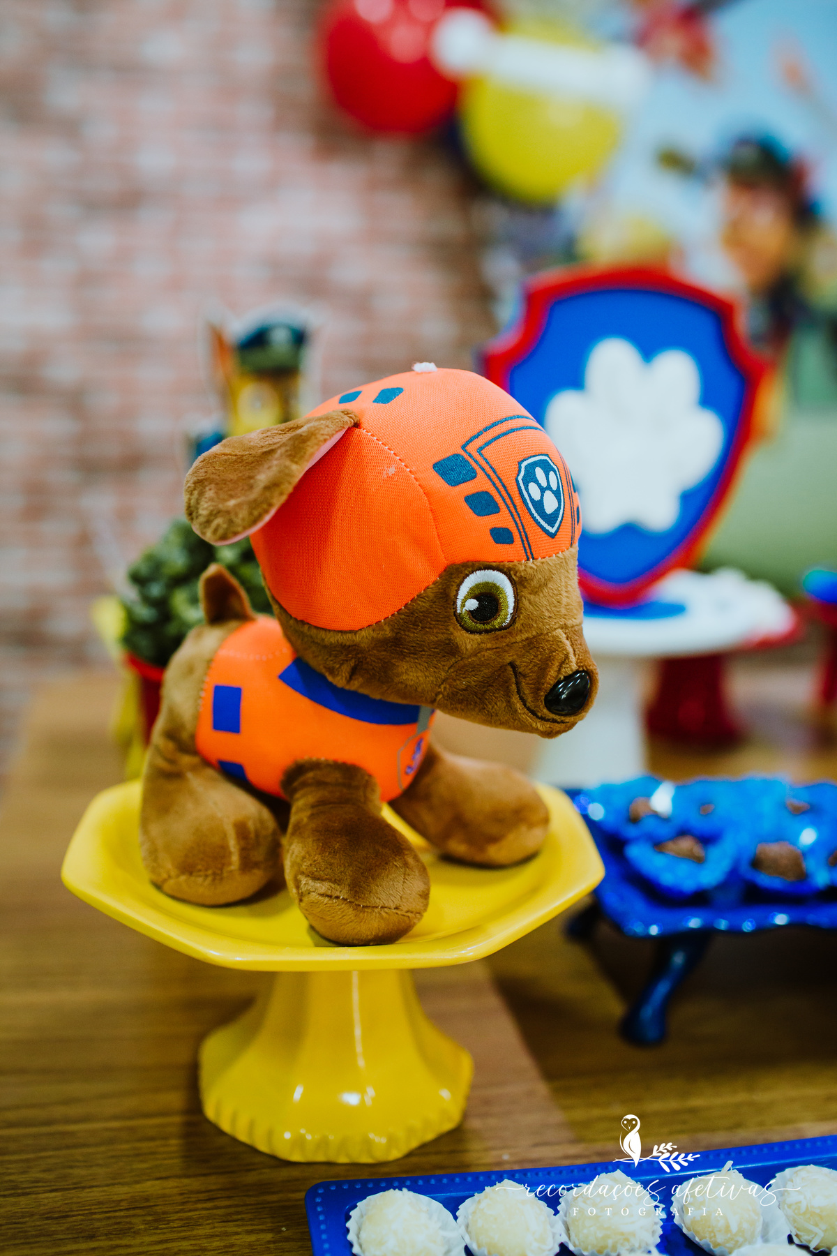 Aniversário Infantil com Tema Patrulha Canina realizado no Buffet Viva São Roque