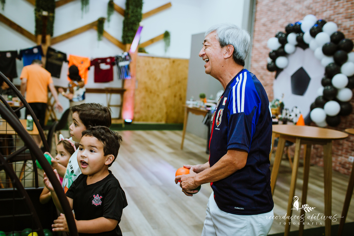 Aniversário Infantil com Tema Corinthians, realizado no Buffet Viva São Roque - SP
