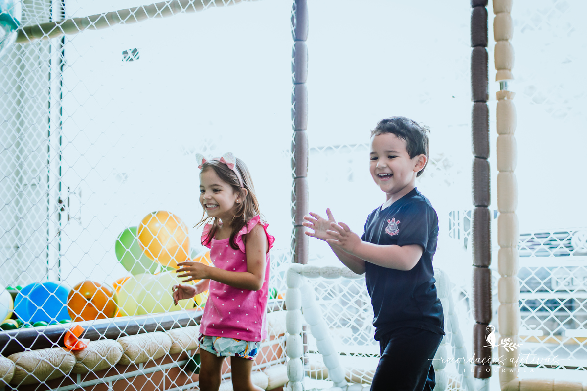 Aniversário Infantil com Tema Corinthians, realizado no Buffet Viva São Roque - SP