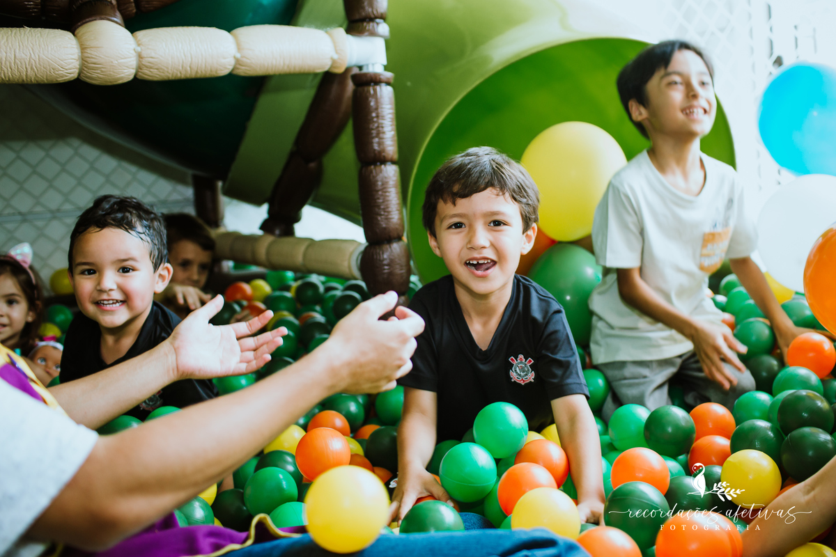Aniversário Infantil com Tema Corinthians, realizado no Buffet Viva São Roque - SP