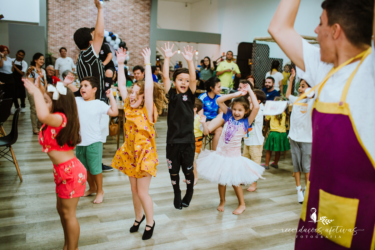 Aniversário Infantil com Tema Corinthians, realizado no Buffet Viva São Roque - SP