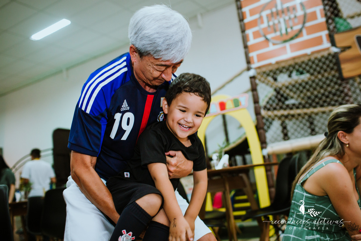 Aniversário Infantil com Tema Corinthians, realizado no Buffet Viva São Roque - SP