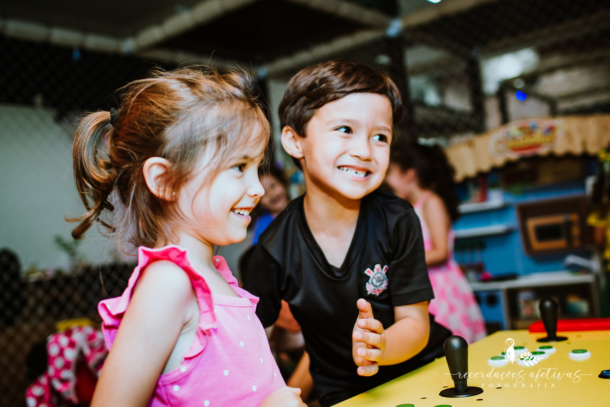 Aniversário Infantil com Tema Corinthians, realizado no Buffet Viva São Roque - SP