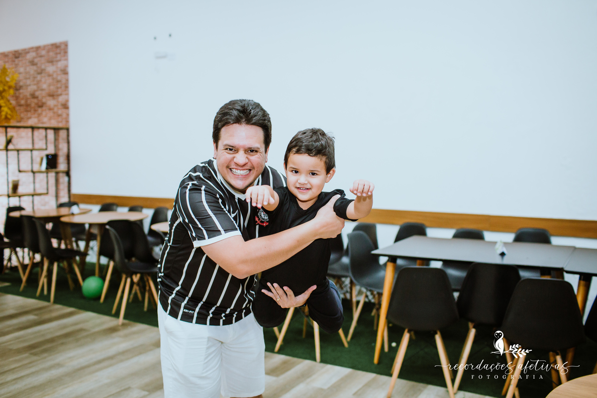 Aniversário Infantil com Tema Corinthians, realizado no Buffet Viva São Roque - SP