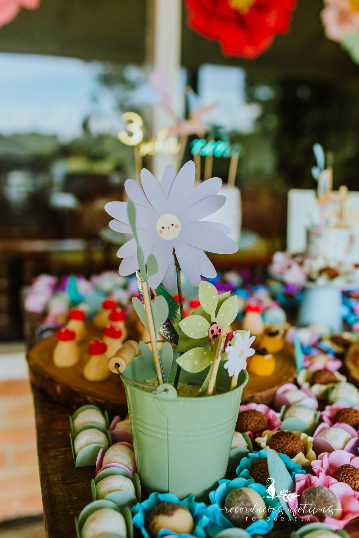 Aniversário Infantil com Tema Jardim Encantado realizado em Mairinque - SP
