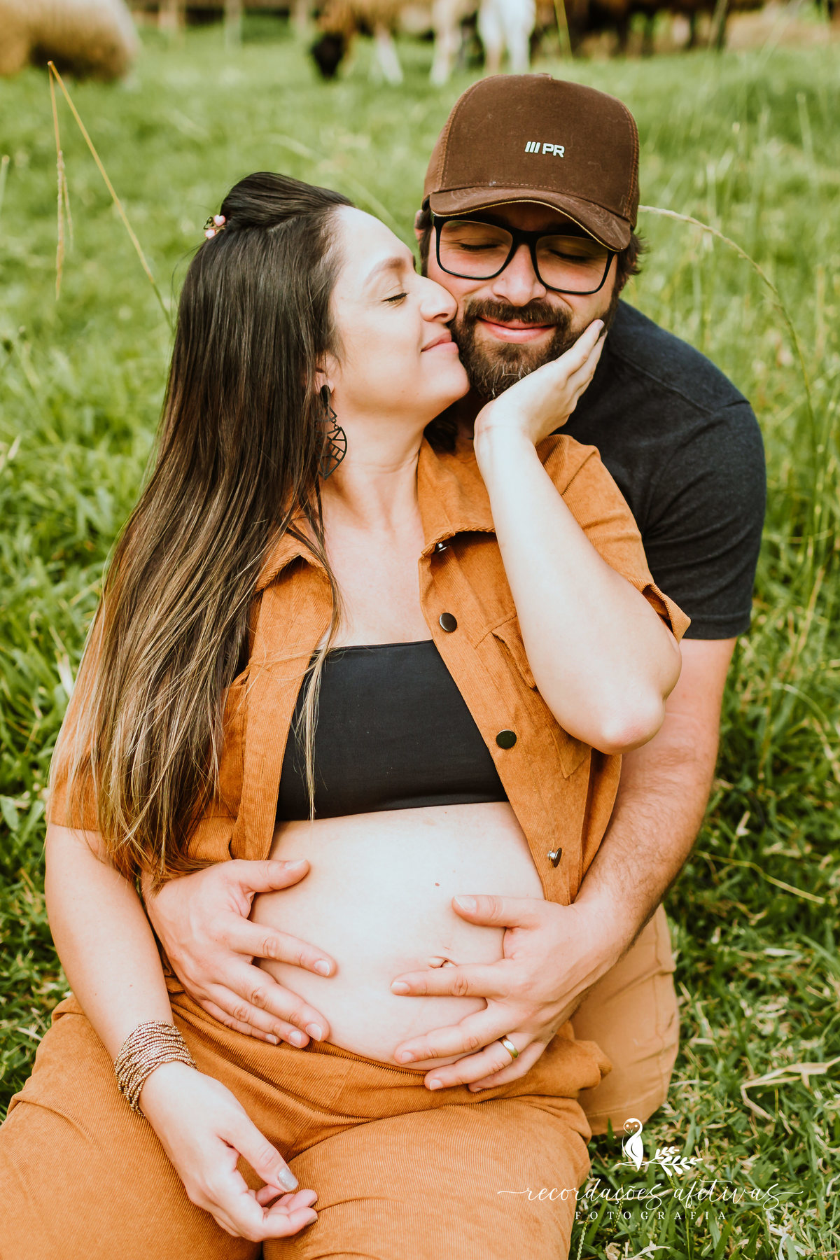 Ensaio Gestante com Animais realizado em São Roque - SP