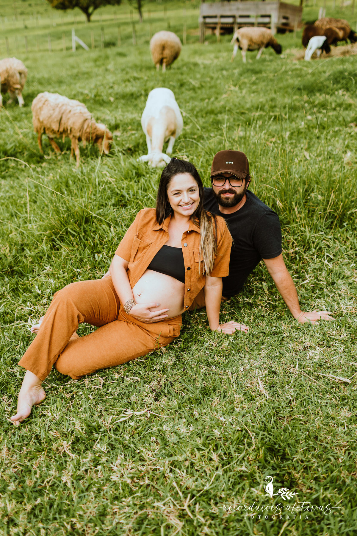 Ensaio Gestante com Animais realizado em São Roque - SP