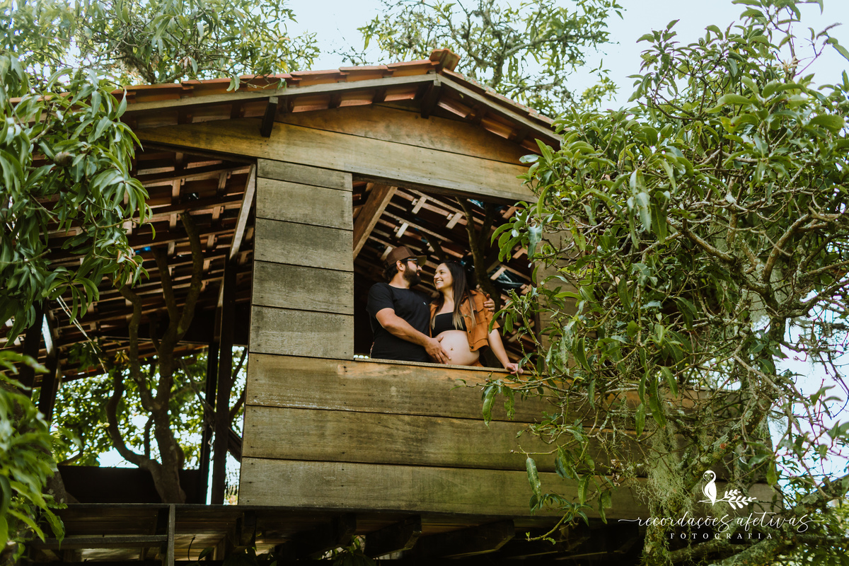 Ensaio Gestante com Animais realizado em São Roque - SP