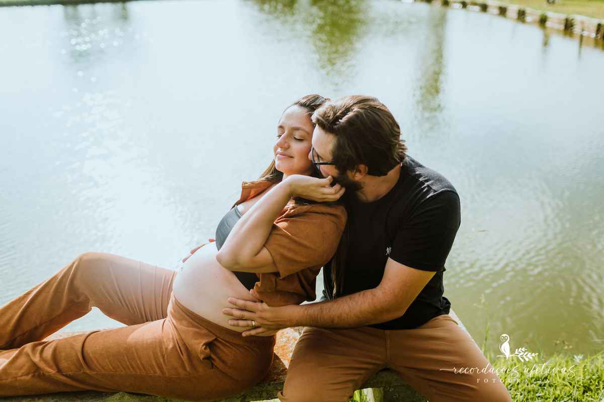 Ensaio Gestante com Animais realizado em São Roque - SP