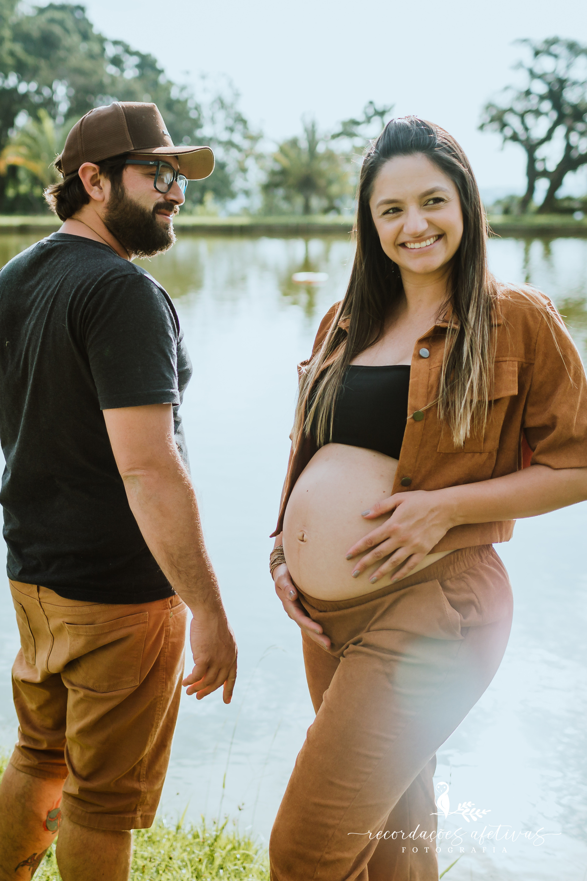 Ensaio Gestante com Animais realizado em São Roque - SP