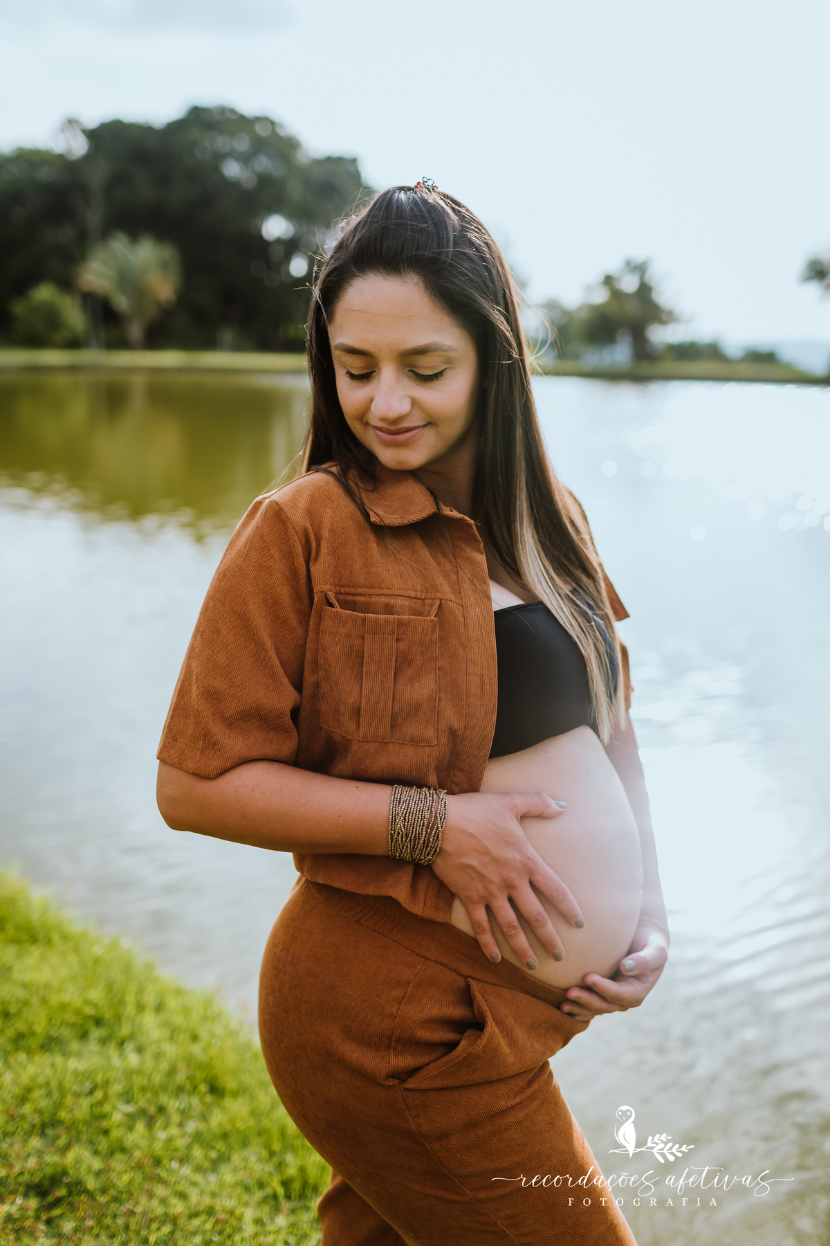 Ensaio Gestante com Animais realizado em São Roque - SP
