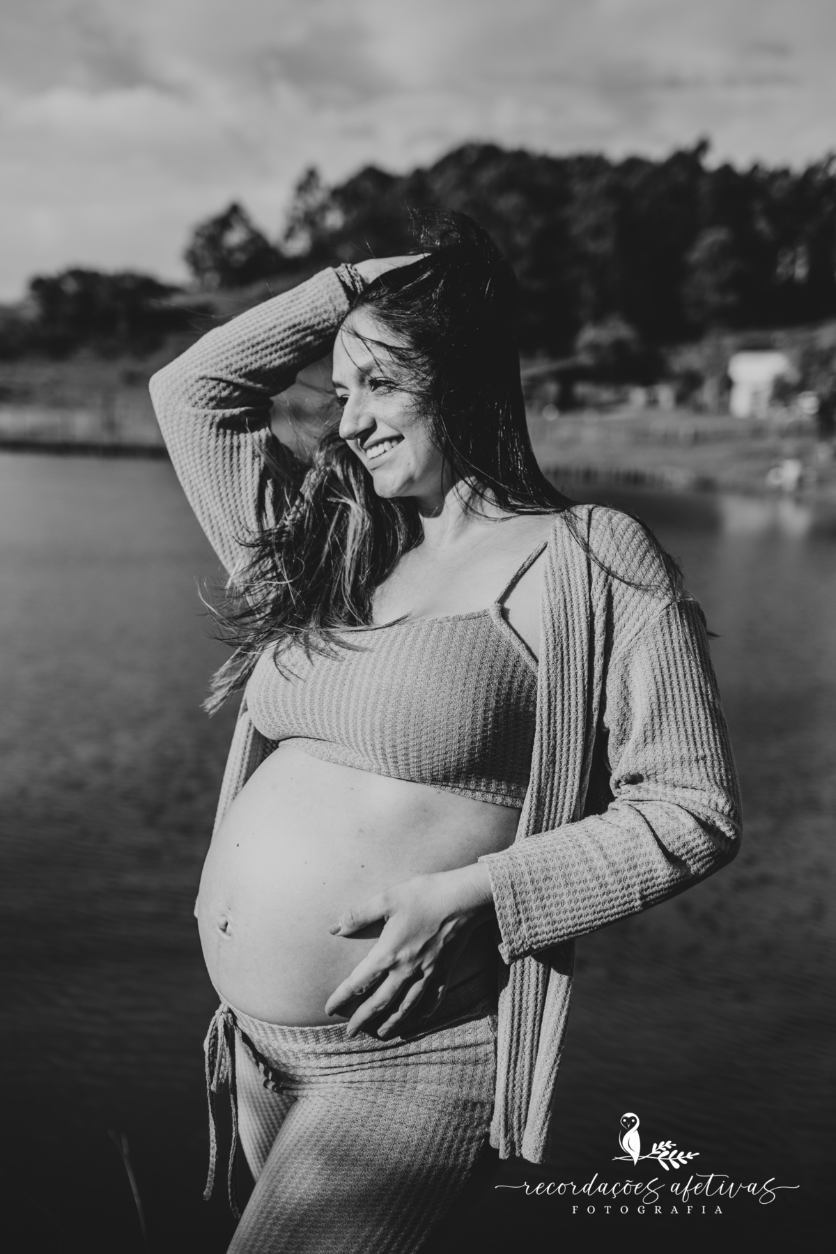 Ensaio Gestante com Animais realizado em São Roque - SP