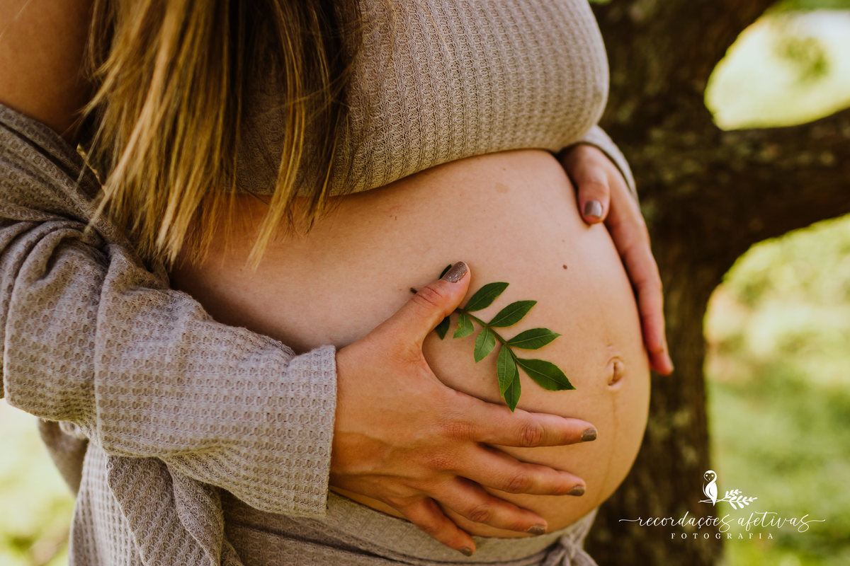 Ensaio Gestante com Animais realizado em São Roque - SP