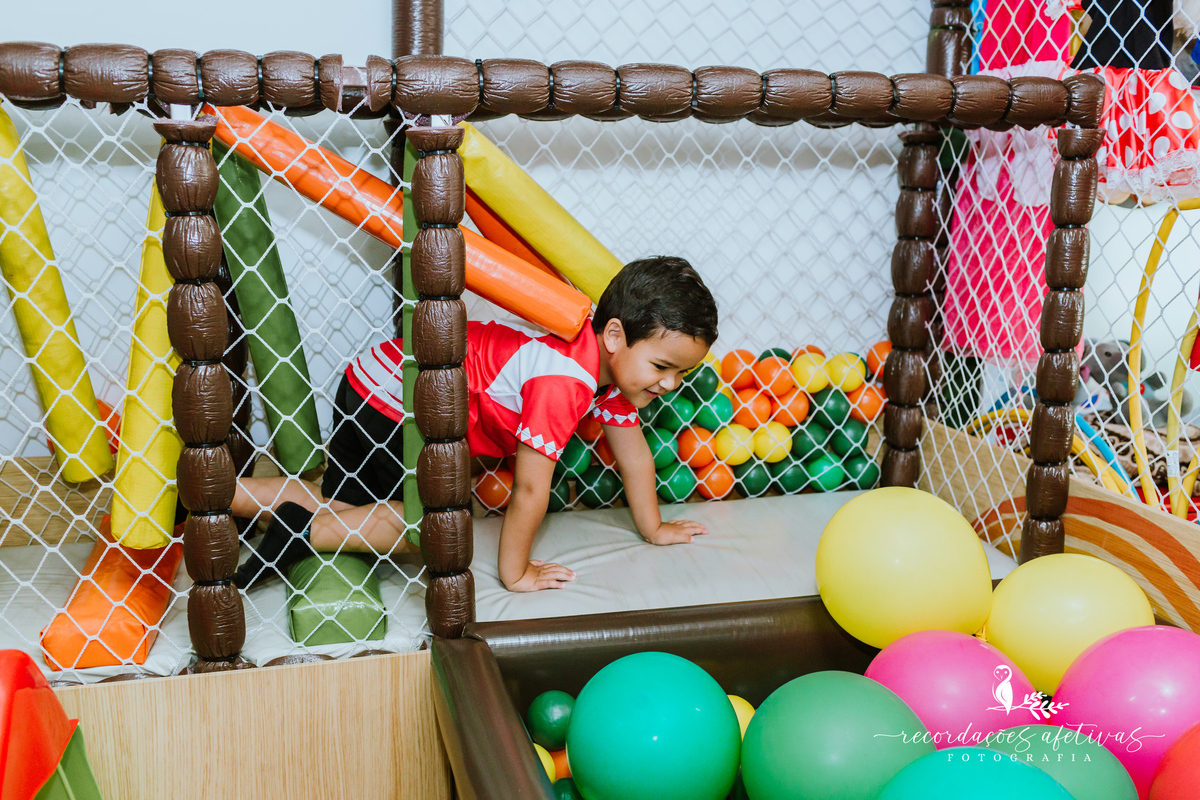 Aniversário Infantil com Tema Power Rangers realizado no Buffet Viva São Roque