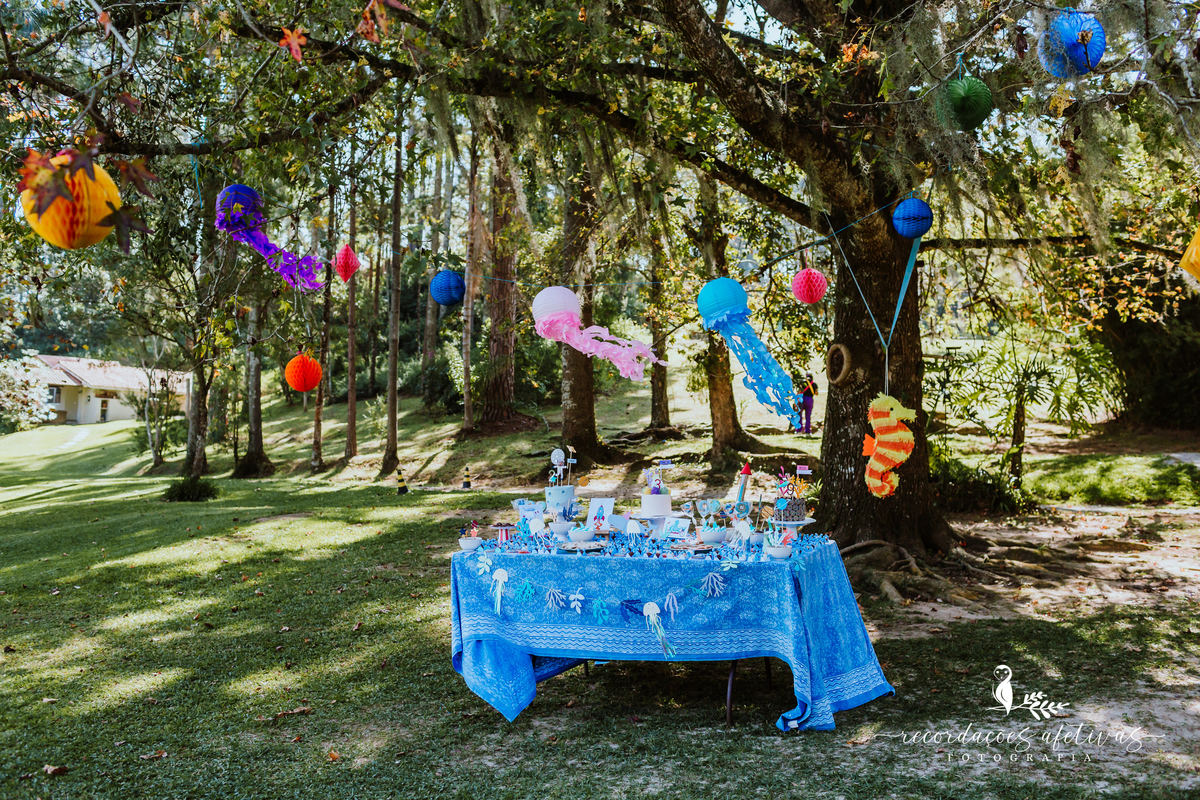 Aniversário Infantil com Tema Fundo do Mar realizado em Mairinque - SP