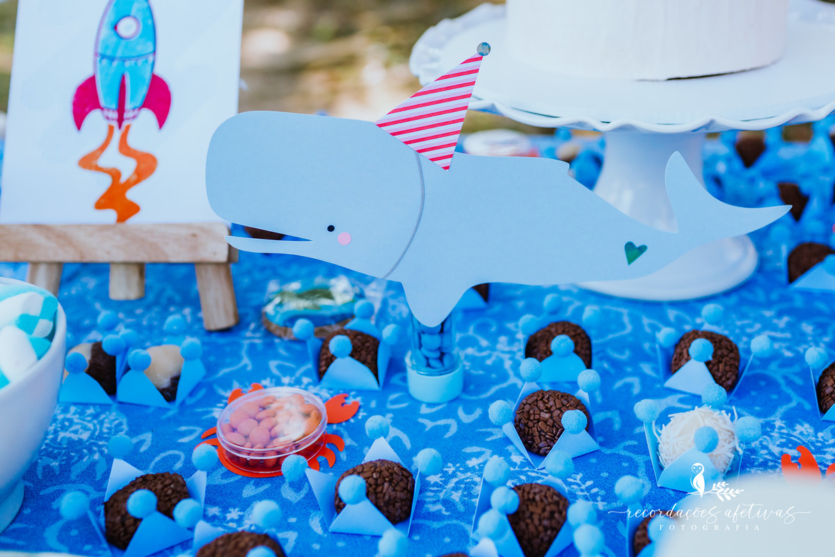 Aniversário Infantil com Tema Fundo do Mar realizado em Mairinque - SP