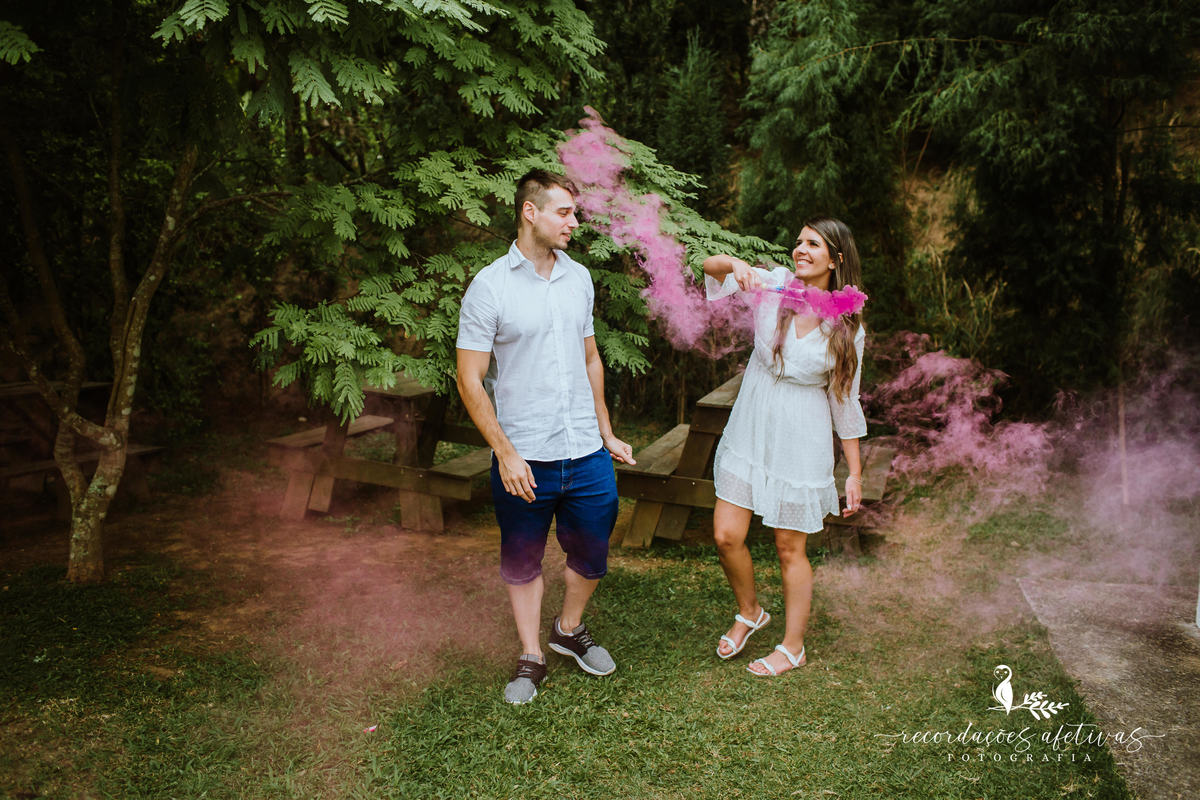 Ensaio Revelação Realizado no Restaurante Quinta do Olivardo em São Roque - SP