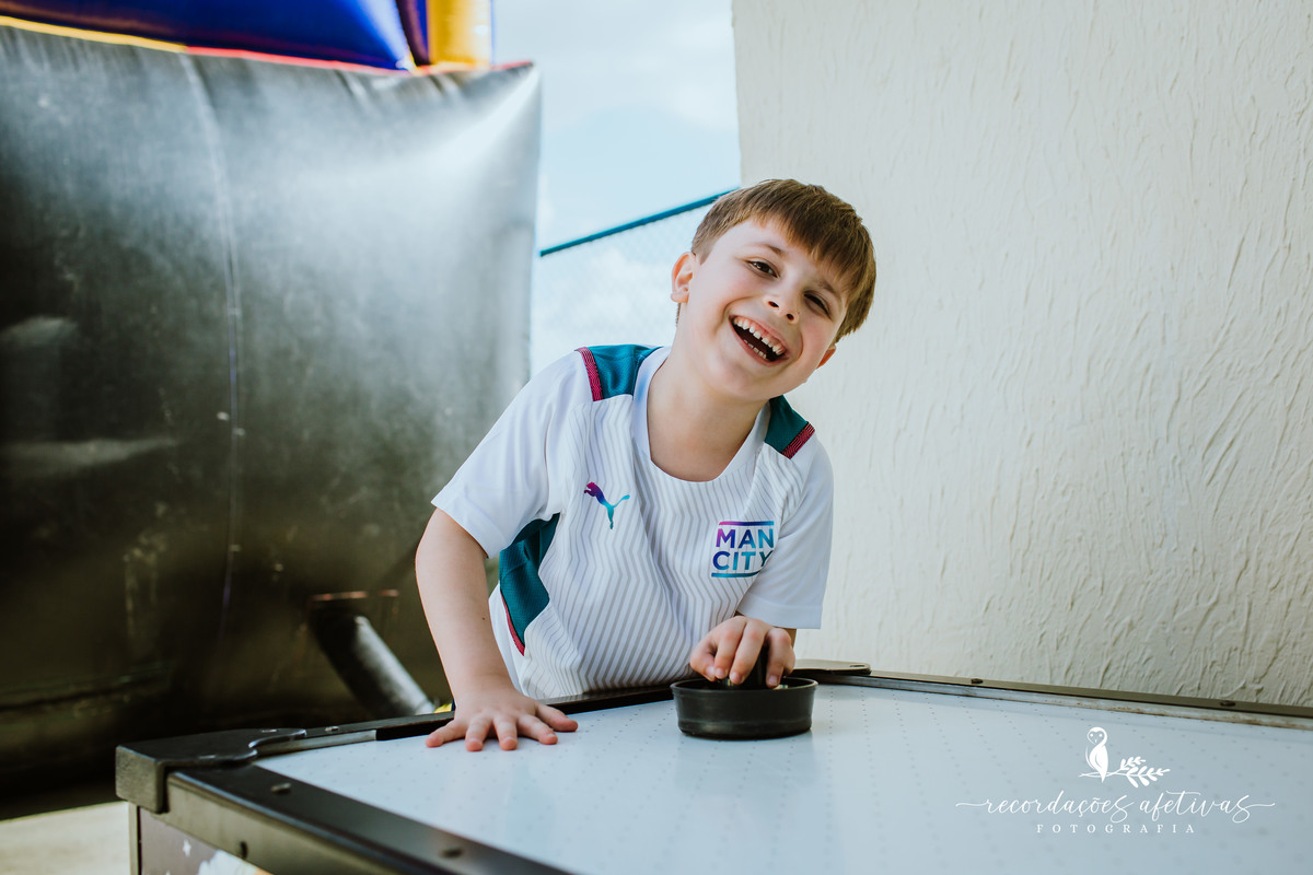 Aniversário de Menino com Tema Champion League realizado na Afresp em Osasco - SP