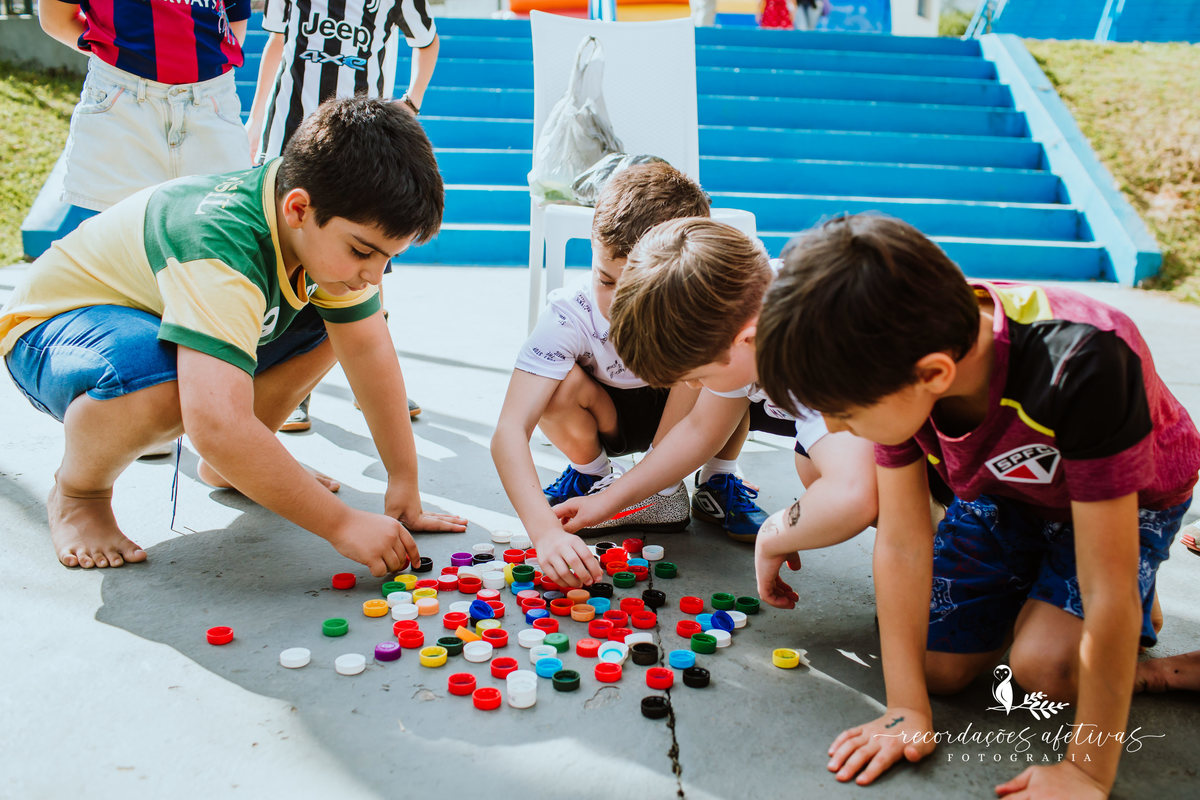 Aniversário de Menino com Tema Champion League realizado na Afresp em Osasco - SP