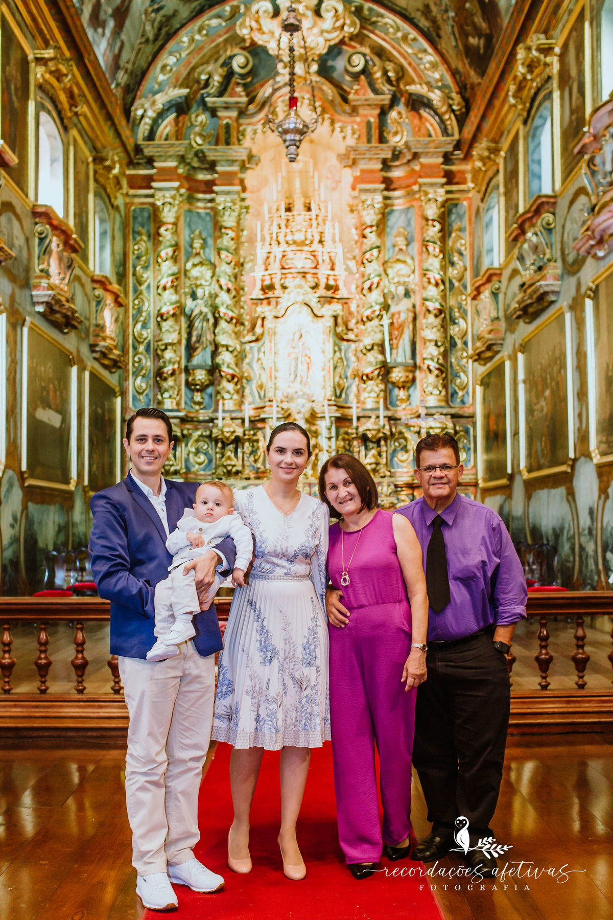 Batizado realizado na Igreja Nossa Senhora da Candelária em Itu - SP